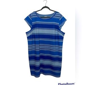 Lane Bryant Blue Stripped Above Knee Size 26/28